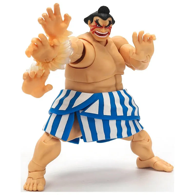 Ultra Street Fighter II: The Final Challengers Action Figure - E. Honda van Jada Toys – productfoto 3 van 6