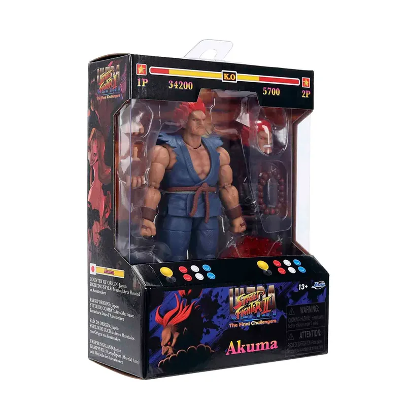 Ultra Street Fighter II: The Final Challengers Action Figure - Akuma van Jada Toys – productfoto 4 van 6