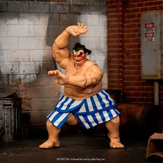 Ultra Street Fighter II: The Final Challengers Action Figure - E. Honda van Jada Toys – productfoto 6 van 6