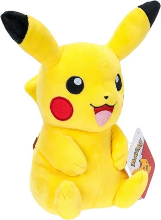 Pokemon Pluche - Happy Sitting Pikachu van Jakks Pacific – productfoto 3 van 3