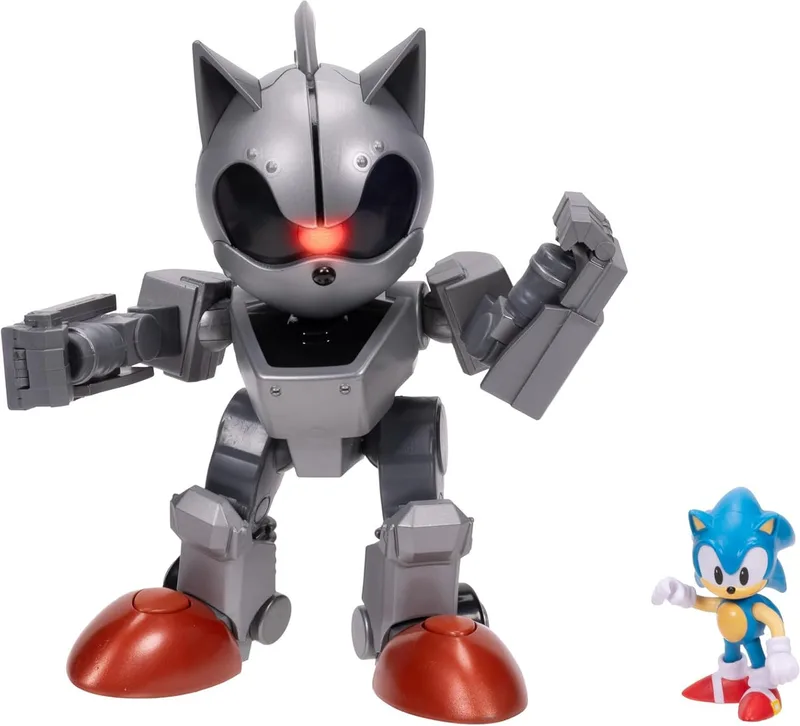 Sega Figurine Mecha Sonic+figurine Sonic 6 Cm de Jakks Pacific – photo produit 1 sur 6
