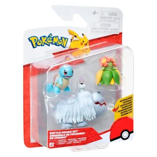 Pokemon Battle Feature Figure Set - Squirtle, Greavard & Bellossom van Jazwares – productfoto 3 van 6