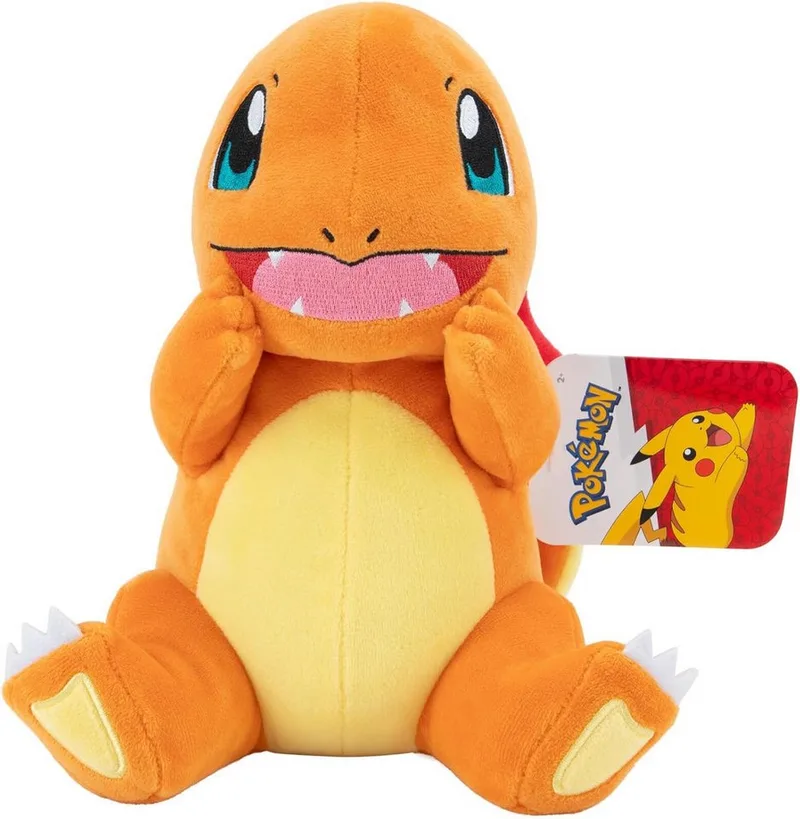 Pokemon Pluche - Charmander Holding Cheeks van Jazwares – productfoto 2 van 4