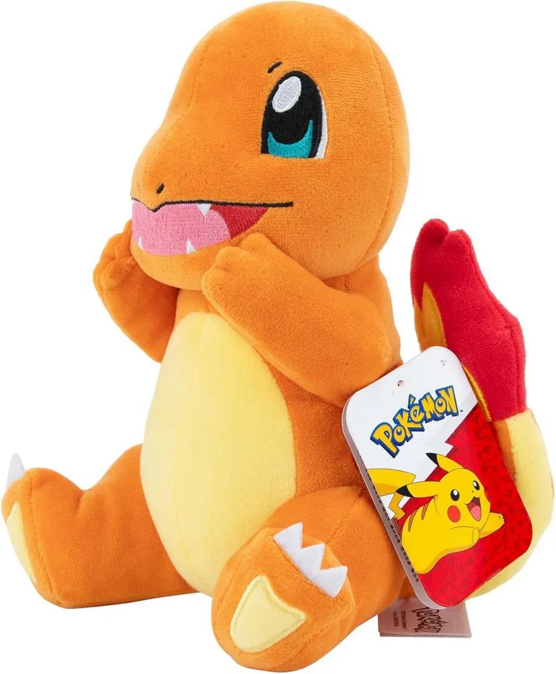 Pokemon Pluche - Charmander Holding Cheeks van Jazwares – productfoto 4 van 4