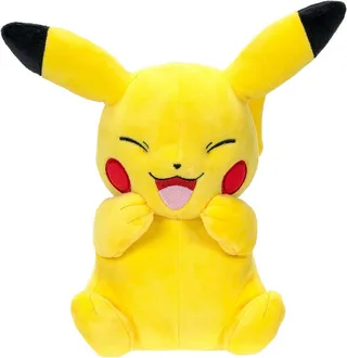 Pokemon Pluche - Excited Pikachu van Jazwares – productfoto 3 van 3