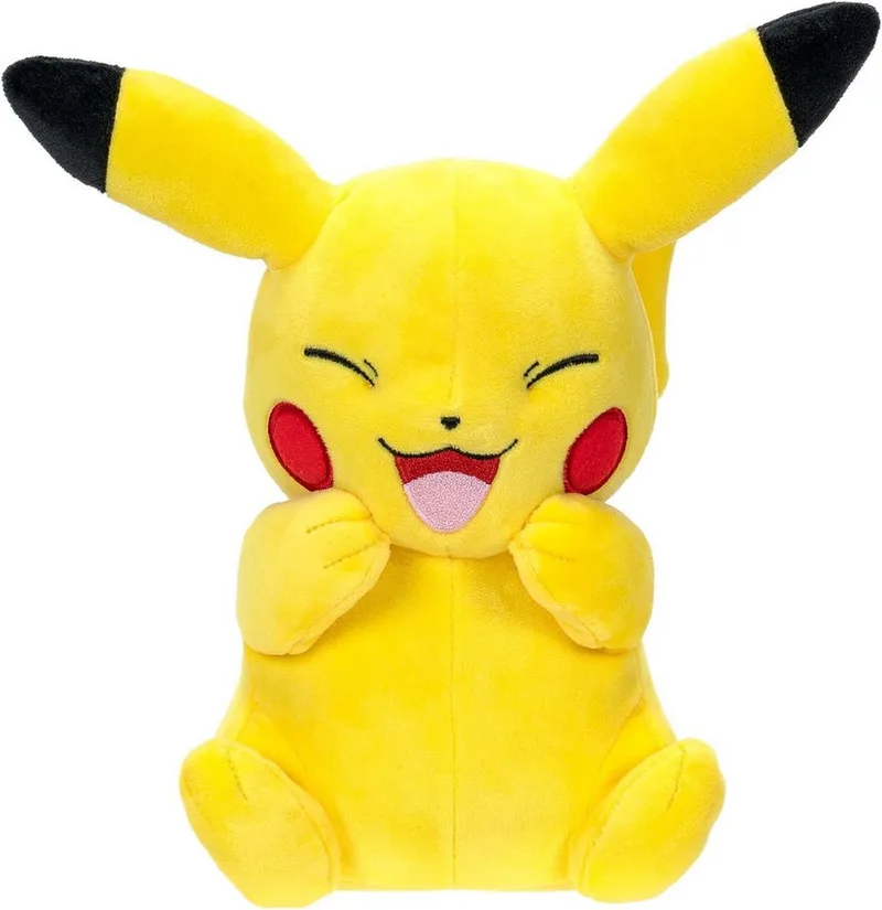 Pokemon Pluche - Excited Pikachu van Jazwares – productfoto 3 van 3