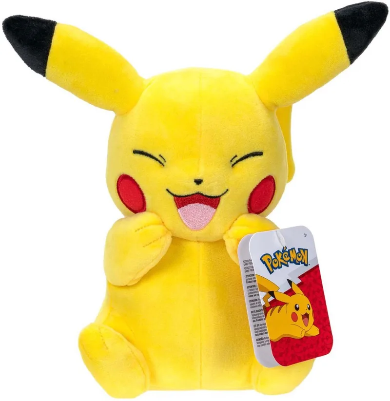 Pokemon Pluche - Excited Pikachu van Jazwares – productfoto 1 van 3