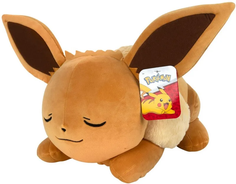 Pokemon Pluche - Sleeping Eevee (50cm) van Jazwares – productfoto