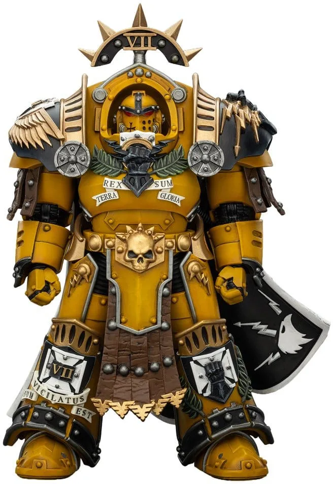 Warhammer 40K Action Figure - Legion Praetor in Tartaros Terminator Armor with Power Sword and Vigil Storm Shield van Joy Toy – productfoto