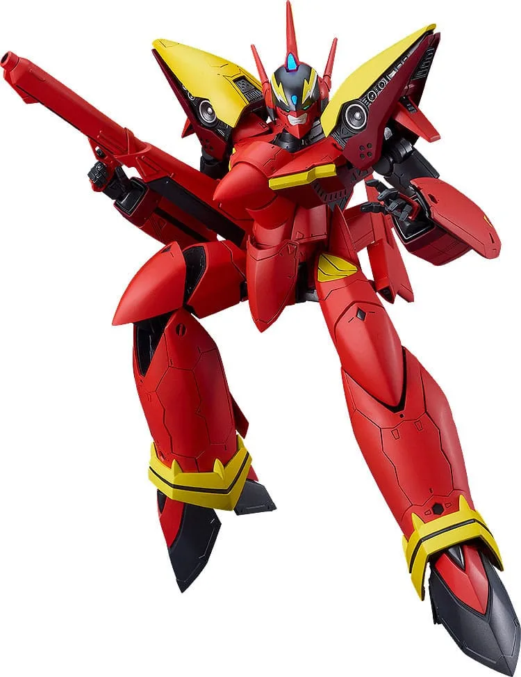 The Super Dimension Fortress Macross PLAMAX Plastic Model Kit - VF-19 Custom Fire Valkyrie (Basara Nekki Unit) van Max Factory – productfoto