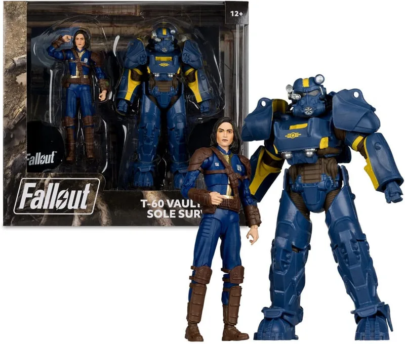 Fallout 4 PVC 2-Pack Action Figure - T-60 Vault Tec & Sole Survivor van McFarlane Toys – productfoto