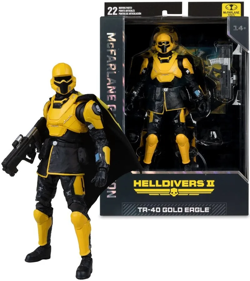 Helldivers II - T4-40 Gold Eagle Action Figure van McFarlane Toys – productfoto