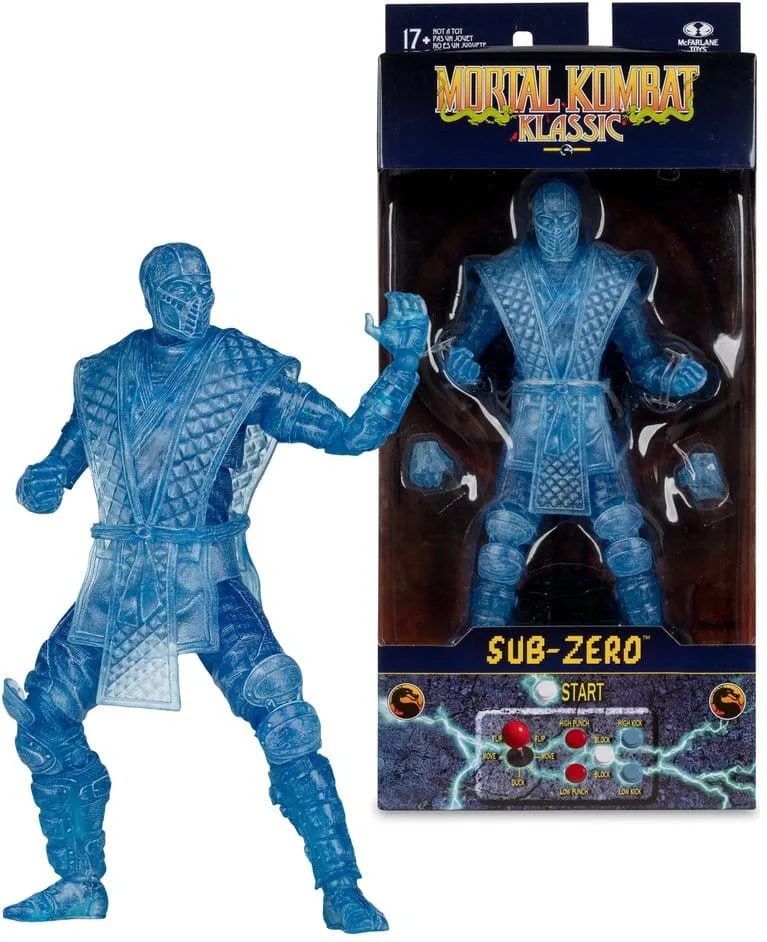 Mortal Kombat Klassic Action Figure - Sub-Zero (Ice Clone) by McFarlane Toys – product photo
