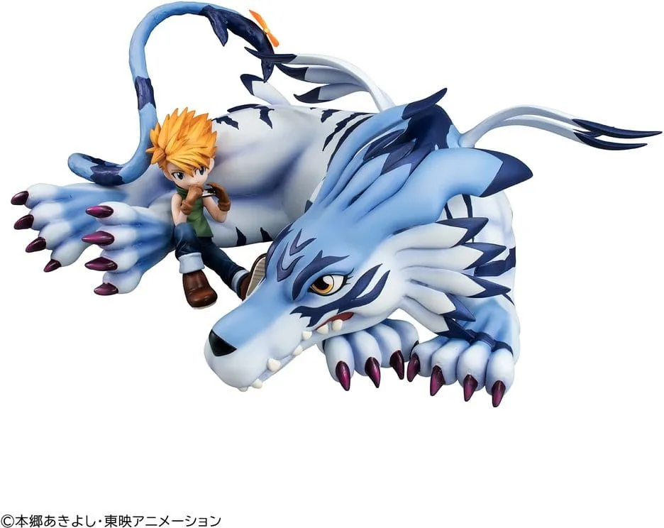 Digimon Adventure - G.E.M. Series Figure - Garurumon & Ishida Yamato van MegaHouse – productfoto