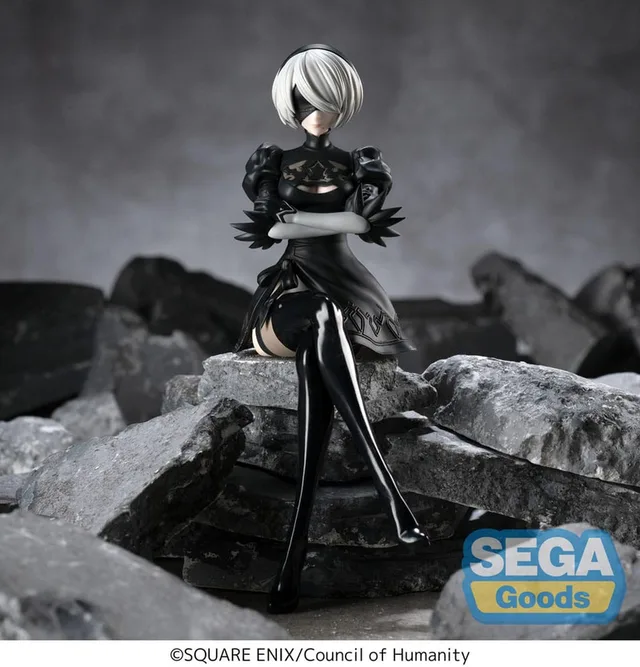NieR Automata: Ver.1.1A PM Perching Figure - 2B (Sitting)