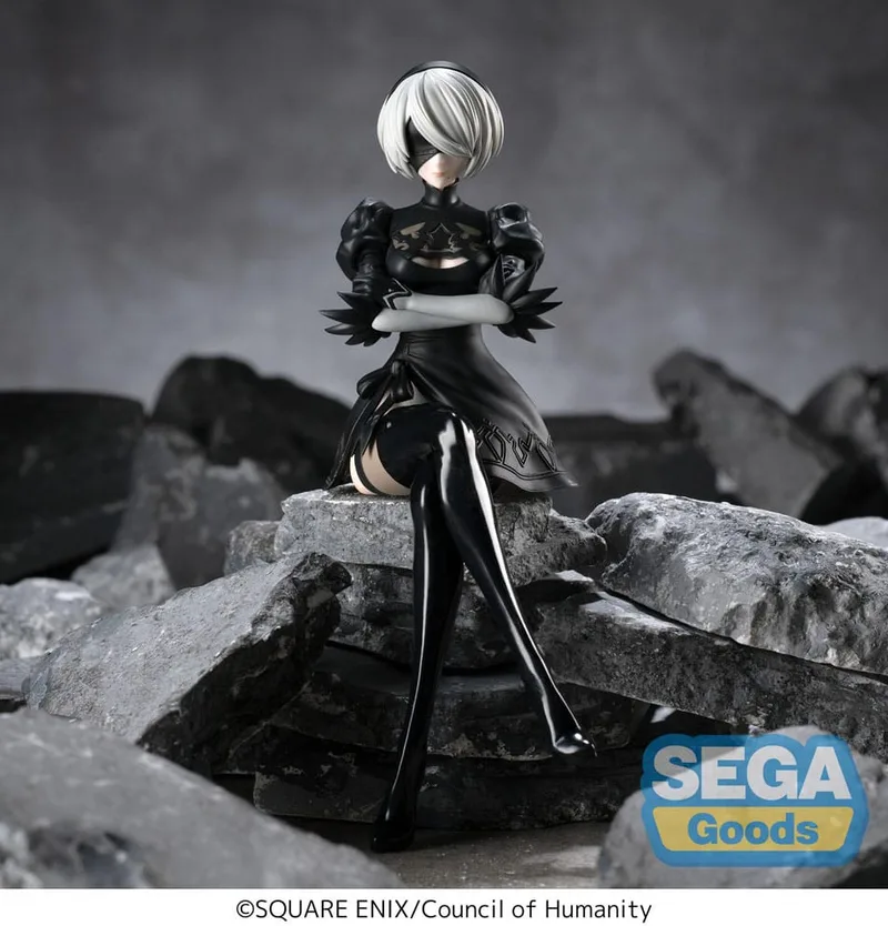 NieR Automata: Ver.1.1A PM Perching Figure - 2B (Sitting) van Sega Goods – productfoto