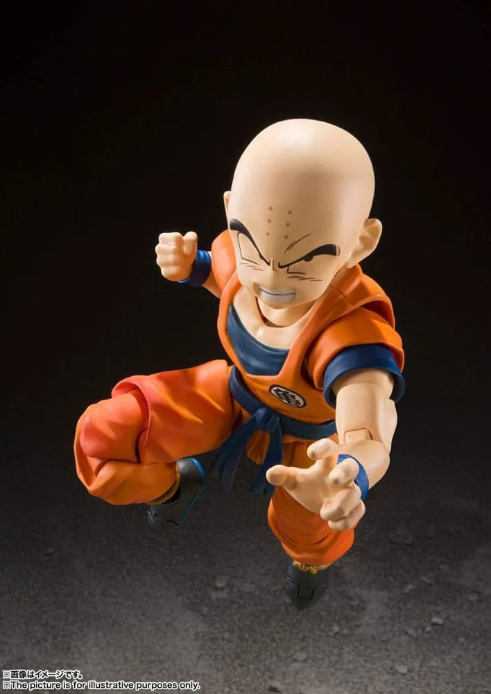 Dragon Ball Z S.H. Action Figuarts - Krillin (Earth's Strongest Man) van Tamashii Nations – productfoto