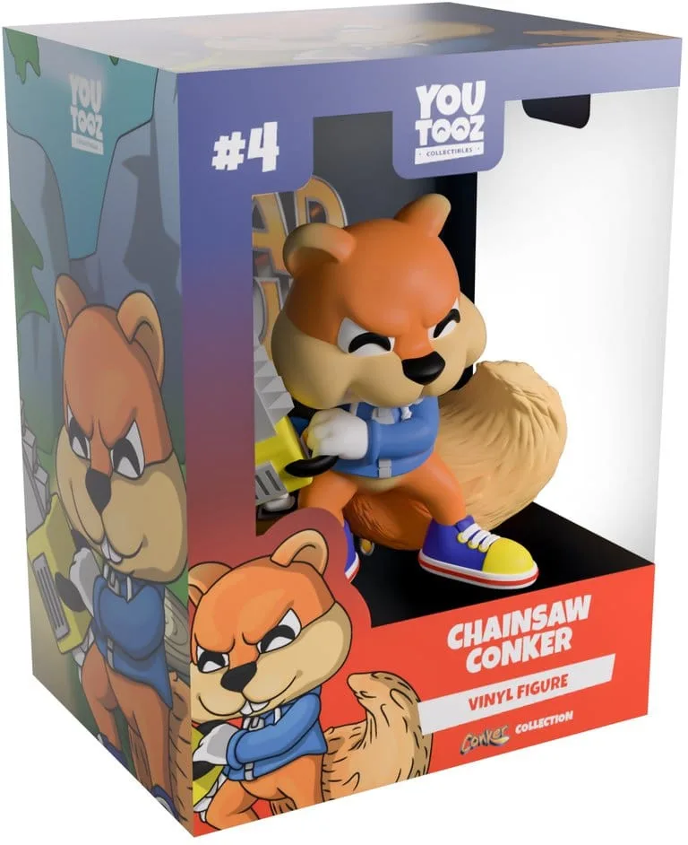 Conker's Bad Fur Day Youtooz Vinyl Figure - Chainsaw Conker by Youtooz – product photo