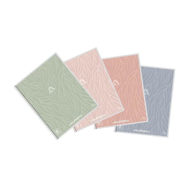 Schrift aurora a5 lijn 120pag 80gr assorti | 10 stuks de Aurora – photo produit