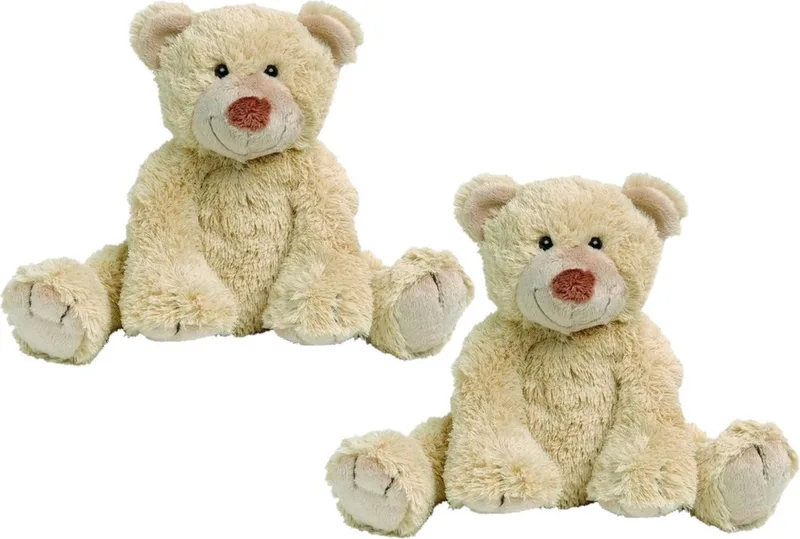 2x stuks happy Horse beige pluche knuffelbeer Boogy 35 cm - Beren dieren speelgoed knuffels by Happy Horse in Multicolour – product photo