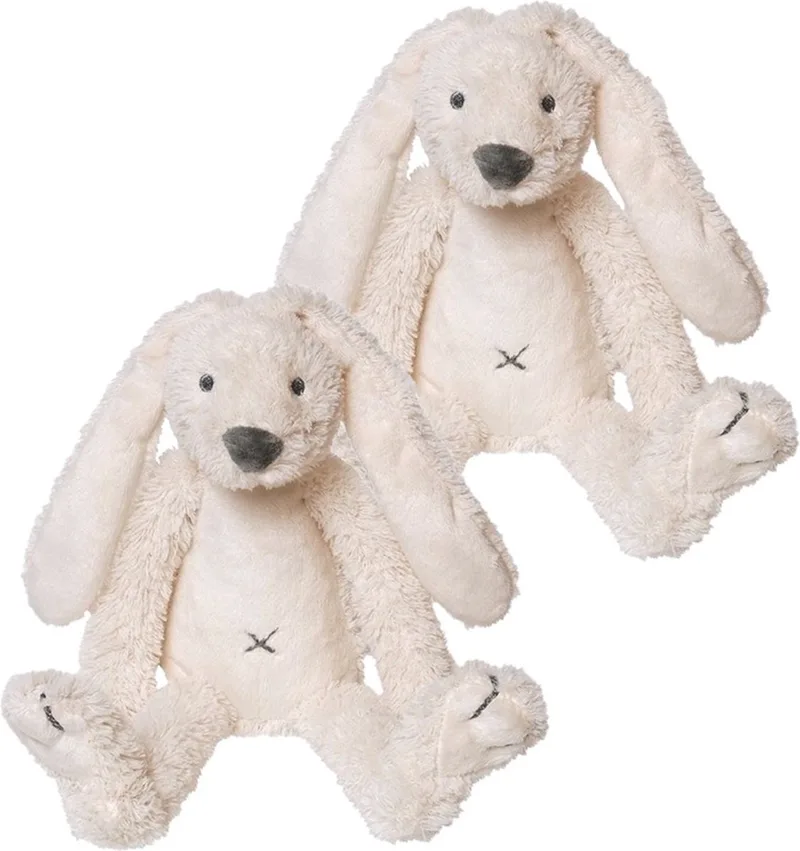2x stuks happy Horse knuffel konijn Richie 28 cm - Konijnen knuffels från Happy Horse i Vit – produktbild