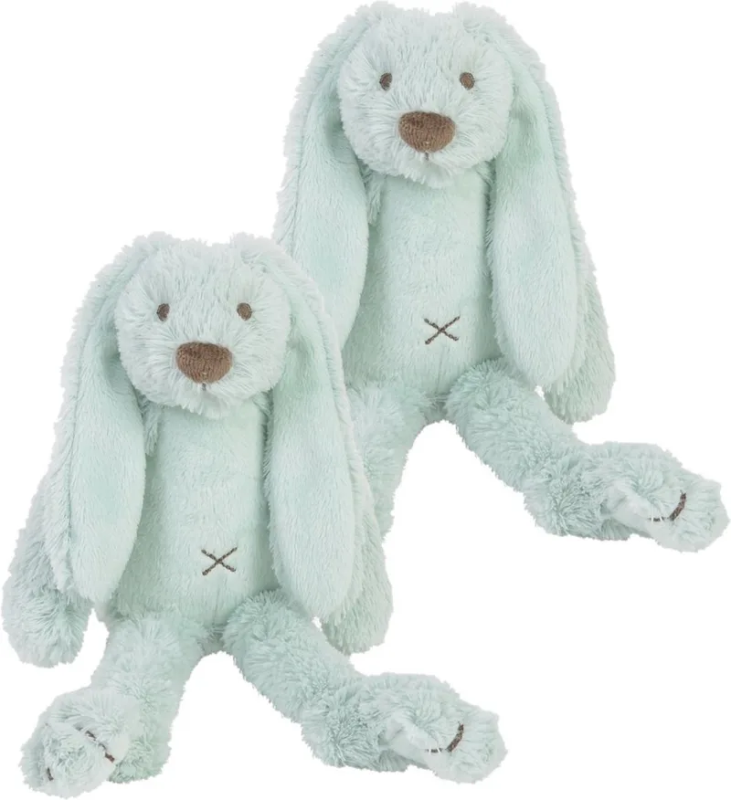 2x stuks happy Horse knuffel konijn Richie mint 28 cm - Konijnen speelgoed knuffels. by Happy Horse in Green – product photo
