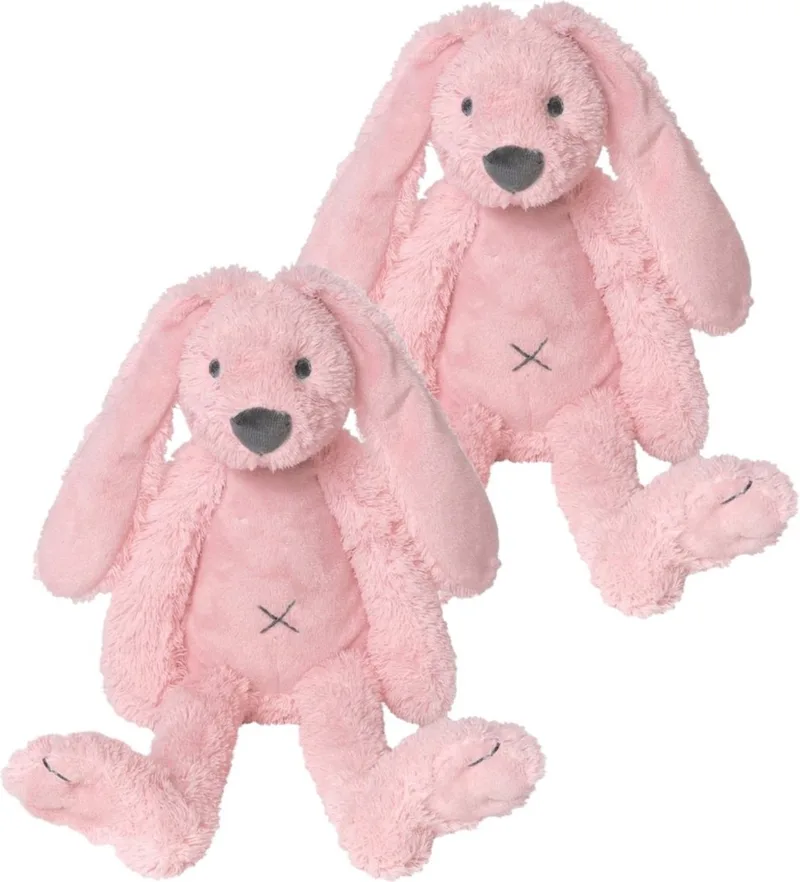 2x stuks happy Horse pluche konijn knuffel Richie - Dieren speelgoed konijnen de Happy Horse en Rose – photo produit