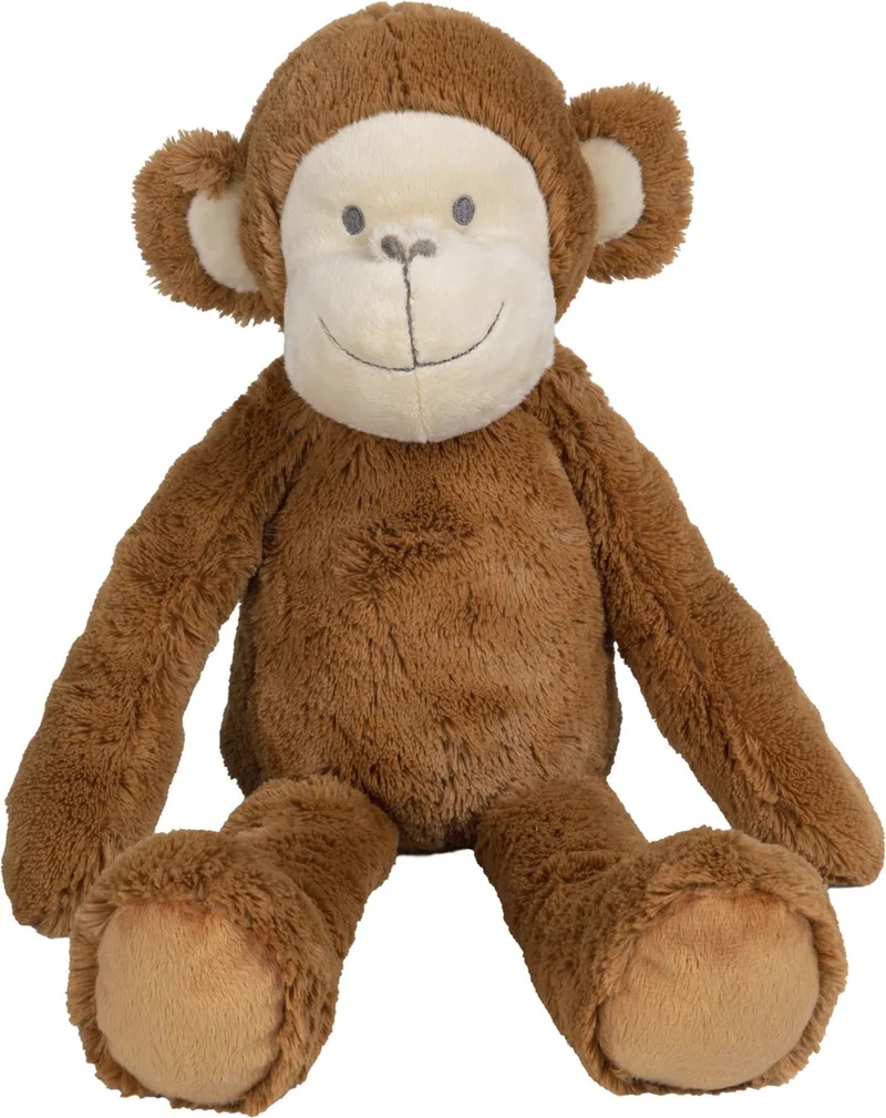 Aap Micha Knuffel 48cm - Baby knuffel van Happy Horse in Bruin – productfoto