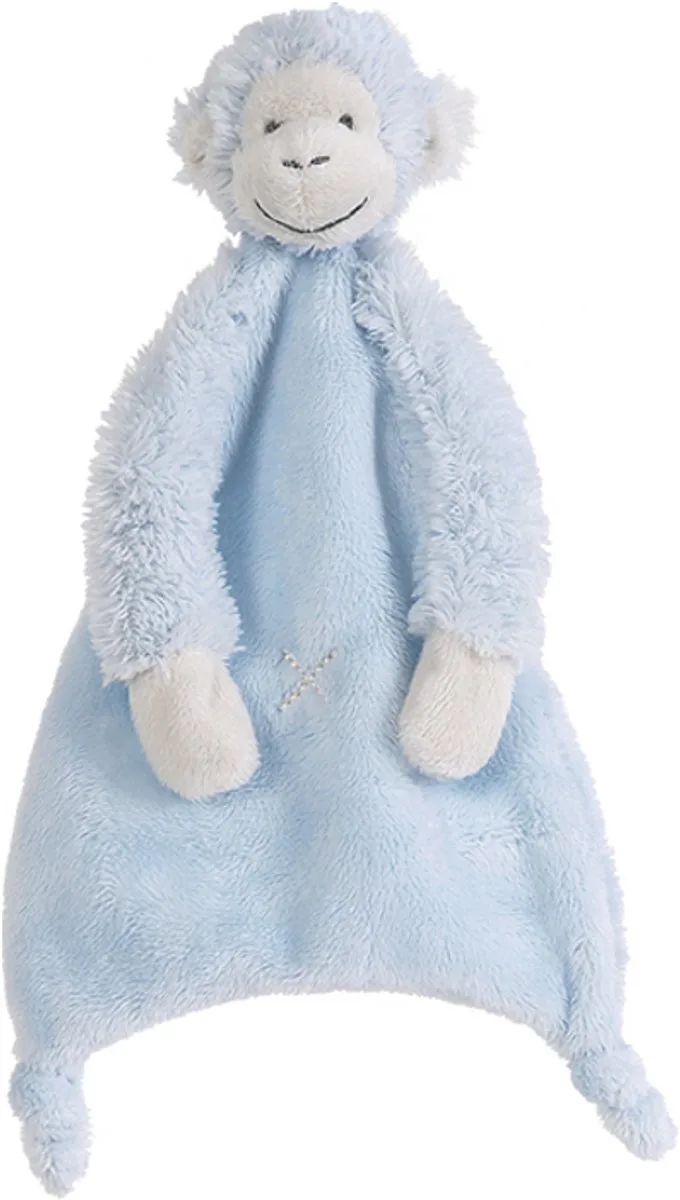 Aap Mickey Knuffeldoekje - Baby cadeau van Happy Horse in Blauw – productfoto