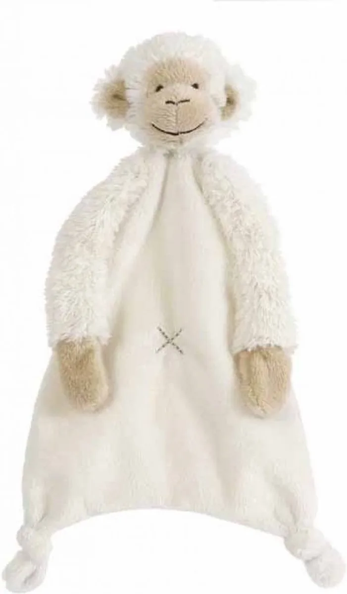 Aap Mickey Knuffeldoekje - Baby cadeau fra Happy Horse i Hvid – produktbillede
