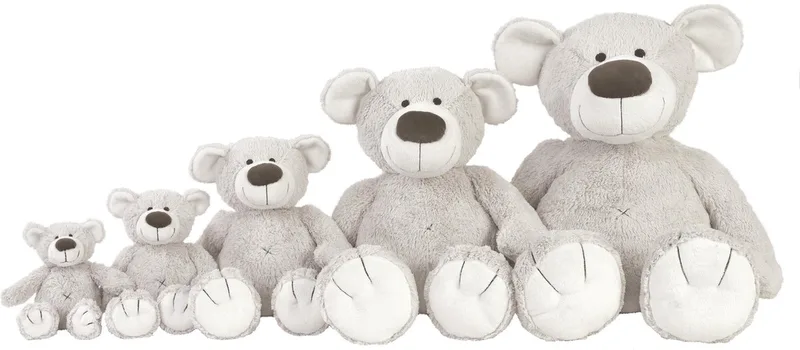 Beer Baggio Knuffel 40cm - Baby knuffel de Happy Horse en Gris – photo produit