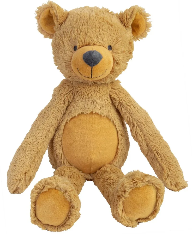 Beer Bradley Knuffel 40cm - Baby knuffel fra Happy Horse i Okergeel – produktbillede