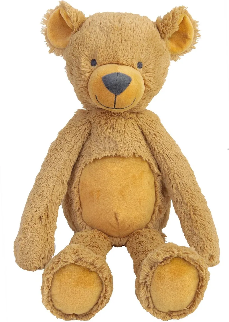 Beer Bradley Knuffel 48cm - Baby knuffel fra Happy Horse i Okergeel – produktbillede