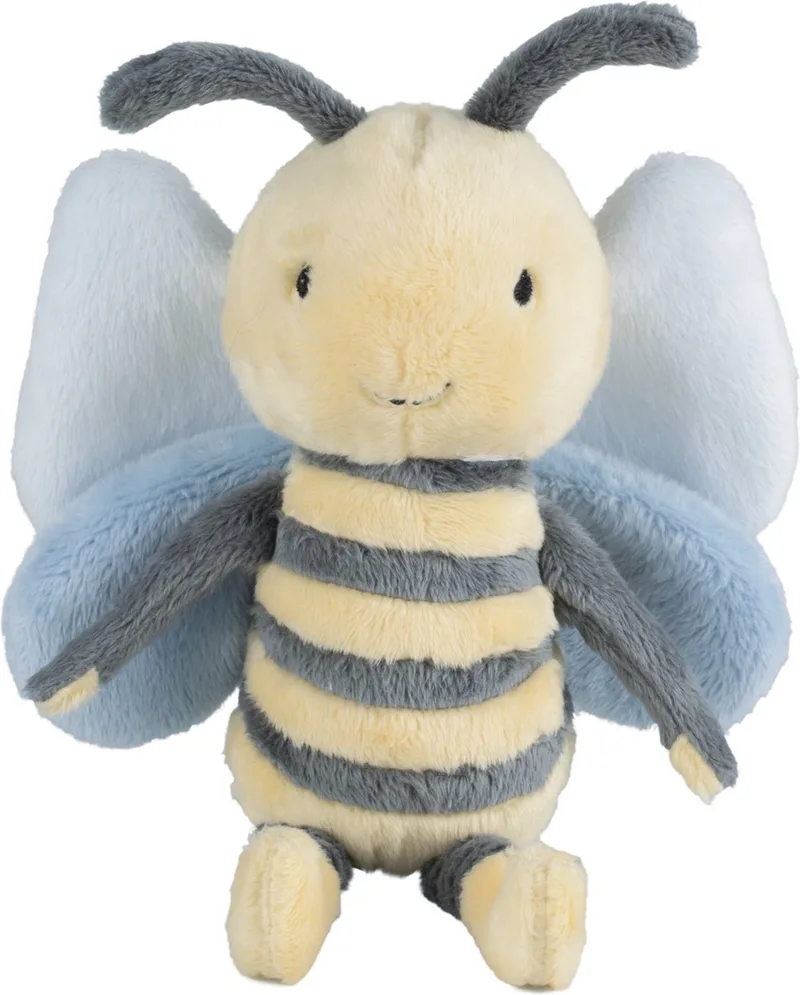 Bij Benja Knuffel 26cm - Blauw/Geel - Baby knuffel de Happy Horse en Bleu – photo produit