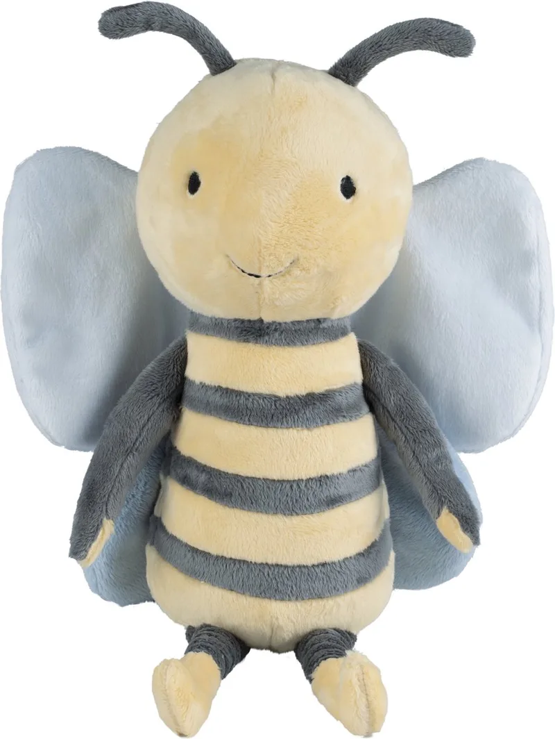 Bij Benja Knuffel 36cm - Blauw/Geel - Baby knuffel de Happy Horse en Bleu – photo produit
