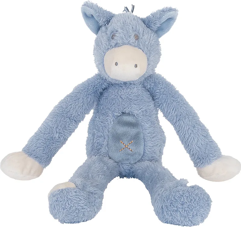 Ezel Denzell Knuffel 32cm - Baby knuffel de Happy Horse en Bleu – photo produit
