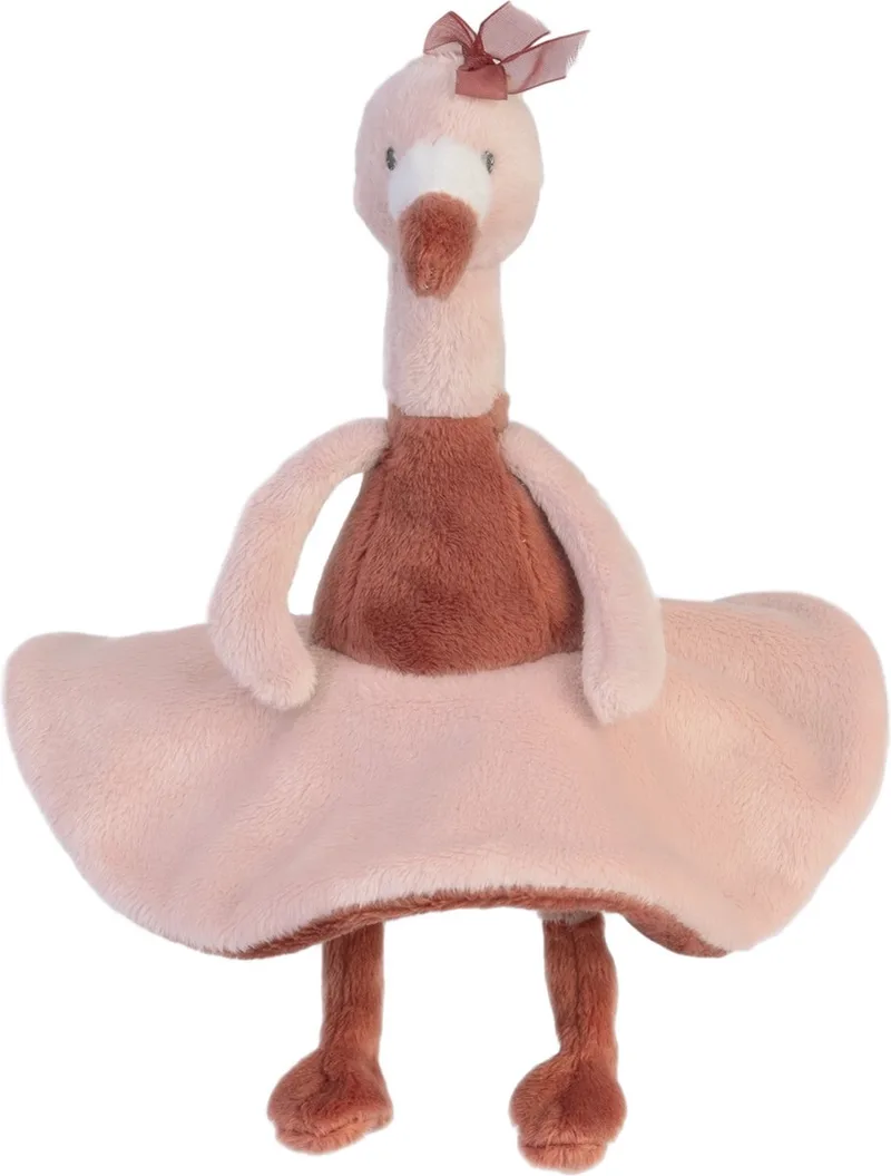 Flamingo Fiddle Knuffel 19cm - Baby knuffel van Happy Horse in Oudroze – productfoto