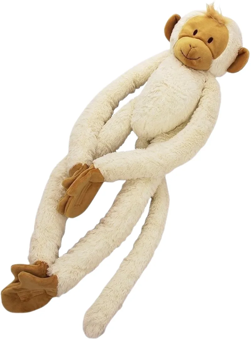 Hangende Aap Knuffel 45cm - Baby knuffel von Happy Horse in Weiß – Produktfoto