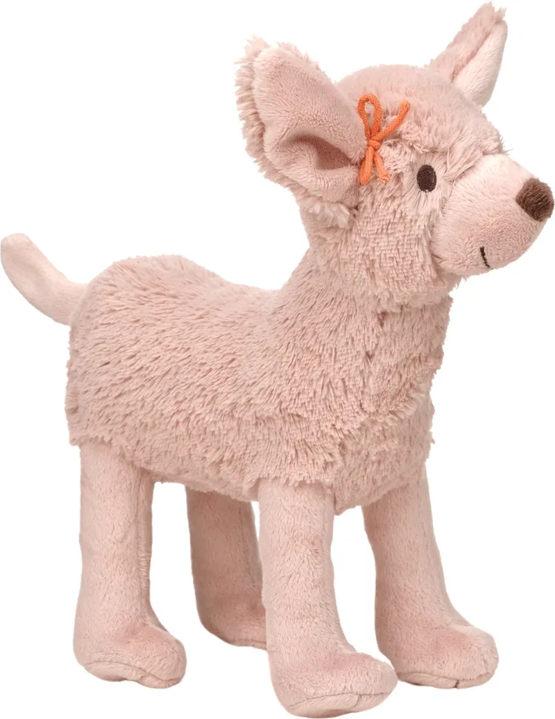 Hond Dana Knuffel 23 cm - Baby knuffel by Happy Horse in Pink – product photo