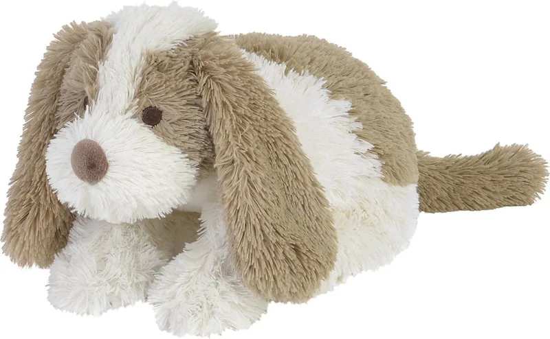 Hond David Knuffel 20cm - Wit/Beige - Baby knuffel van Happy Horse in Wit – productfoto