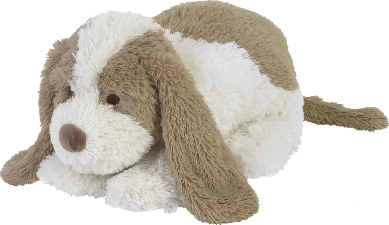 Hond David Knuffel 28cm - Wit/Beige - Baby knuffel från Happy Horse i Vit – produktbild