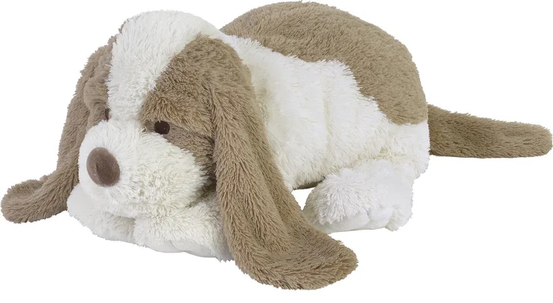 Hond David Knuffel 38cm - Wit/Beige - Baby knuffel von Happy Horse in Weiß – Produktfoto