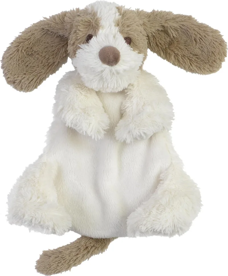 Hond David Knuffeldoekje - Wit/Beige - Baby cadeau van Happy Horse in Wit – productfoto