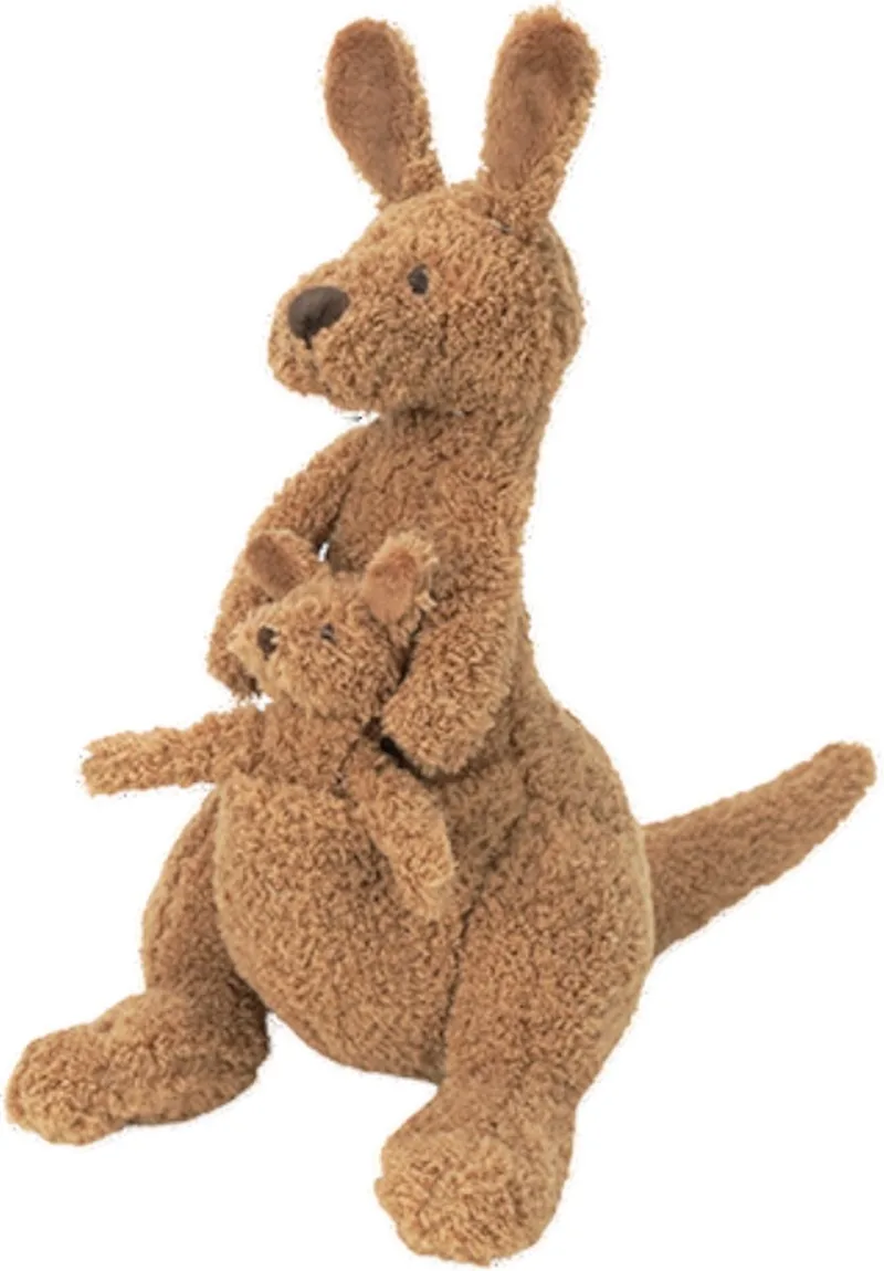 Kangoeroe Kick Knuffel 34 cm - Baby knuffel von Happy Horse in Braun – Produktfoto