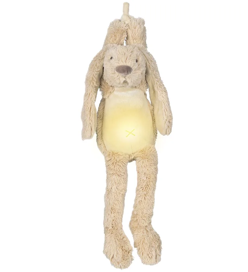 Knuffel m. Nachtlampje/geluid - 34 cm - Konijn Richi de Happy Horse – photo produit