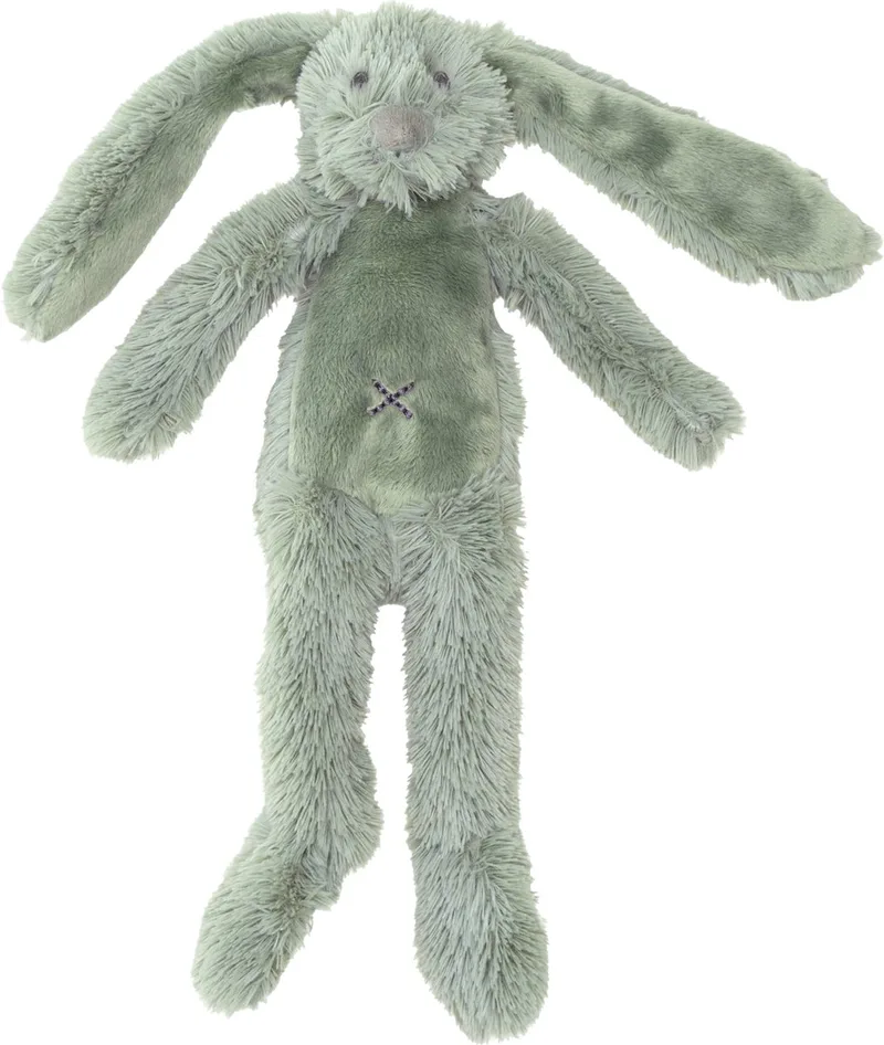 Konijn Richie Flatstyle Knuffel 27 cm - Baby knuffel by Happy Horse in Green – product photo