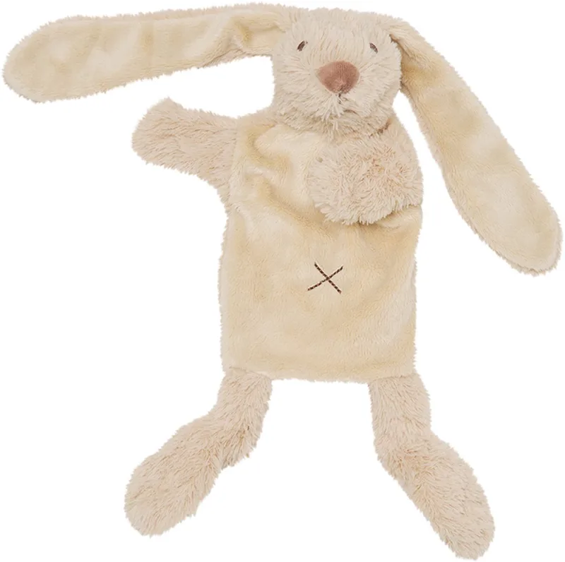 Konijn Richie Handpop Knuffel - Baby cadeau by Happy Horse in Beige – product photo
