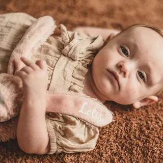 Konijn Richie Knuffel 28cm - Baby knuffel by Happy Horse in Oudroze – product photo 2 of 3