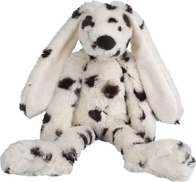 Konijn Richie Knuffel 28cm - Special (wit/zwart) - Baby knuffel