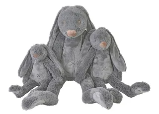 Konijn Richie Knuffel 38cm - Baby knuffel by Happy Horse in Dark grey – product photo 2 of 2